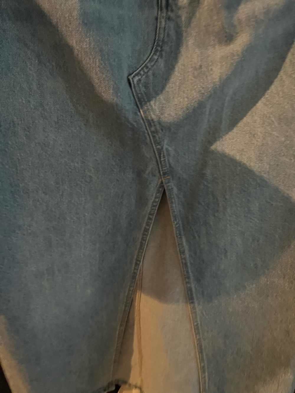 Denim Forum (The 90s Vintage Maxi Jean skirt ) size 28 - Picture 5 of 8